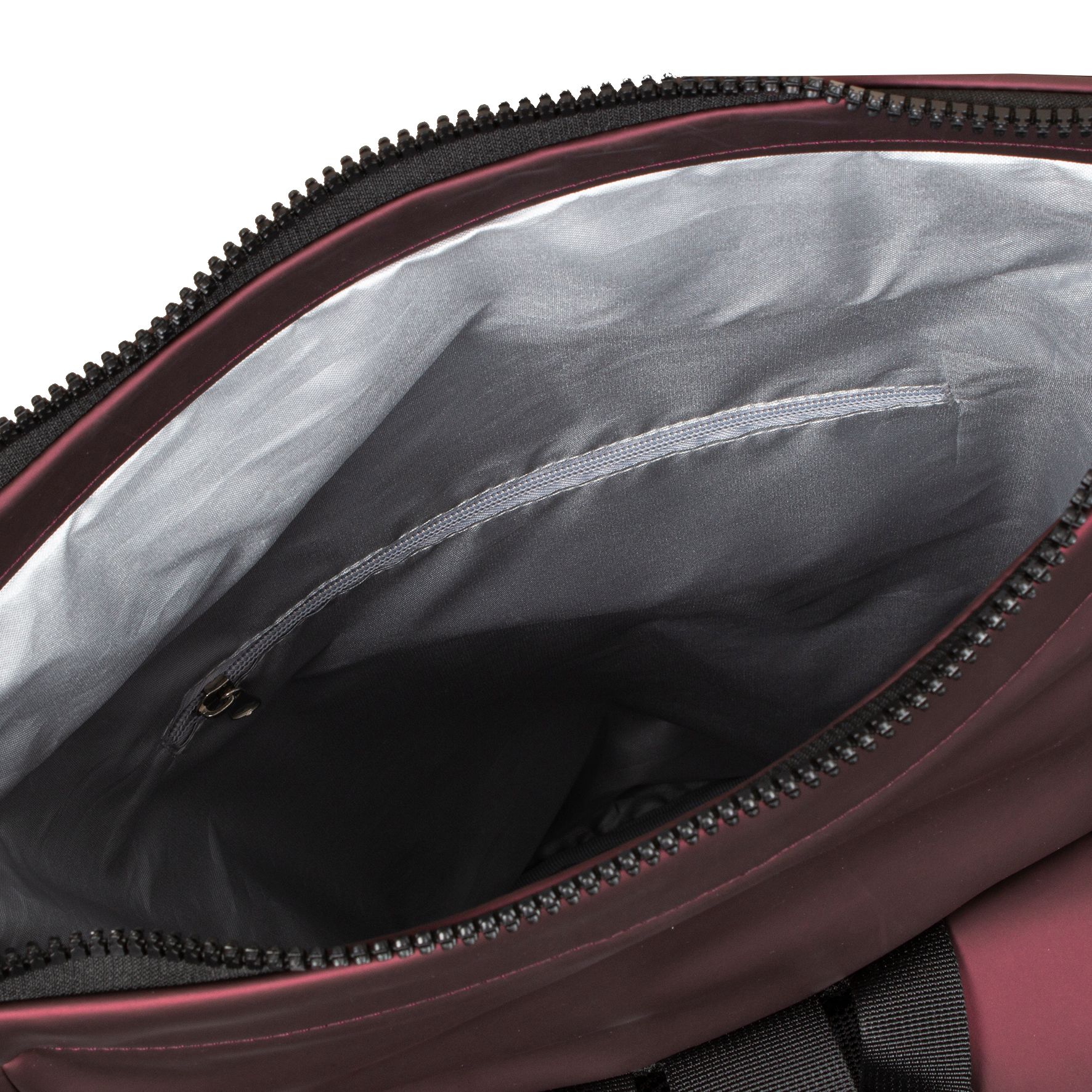 New Rebels Mart New York Rolltop Backpack Metallic Burgundy