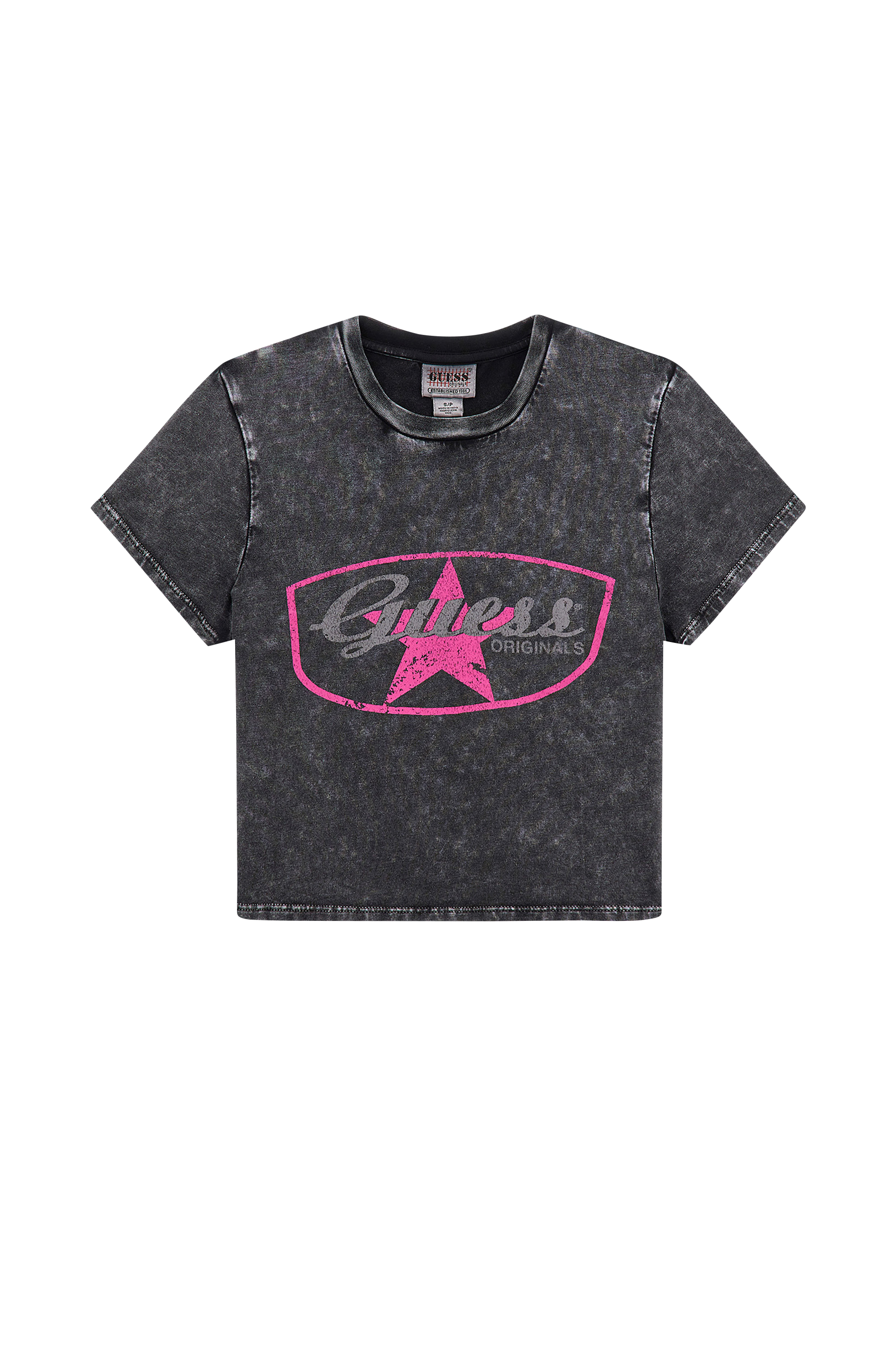GUESS ORIGINALS T-shirt GO VTGE STAR BABY JTMU Noir