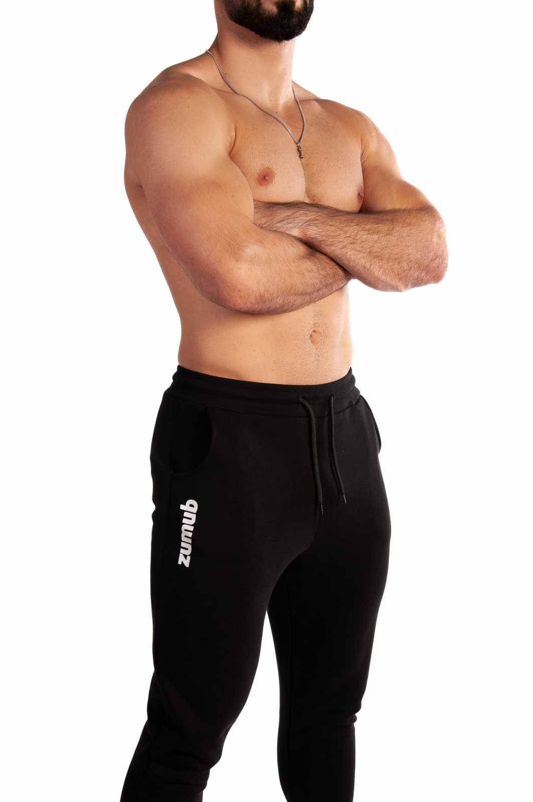Calça de moletom Zumub na cor cinza