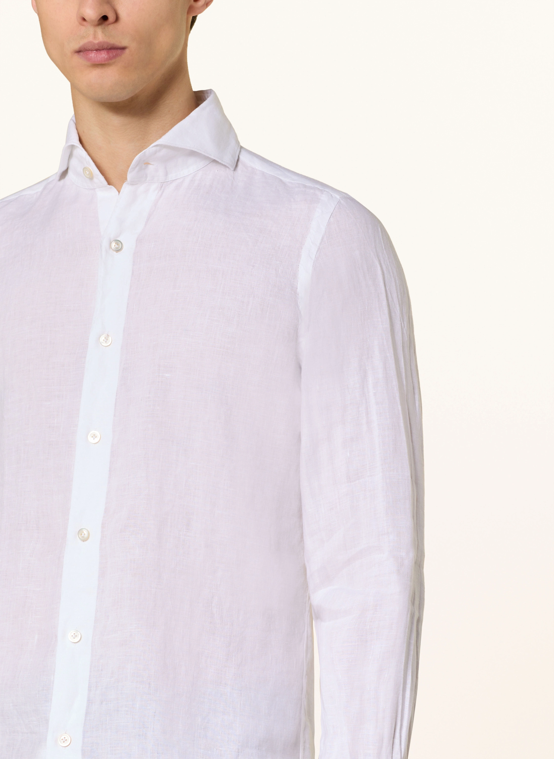 FINAMORE 1925 Leinenhemd TOKYO SERGIO Slim Fit