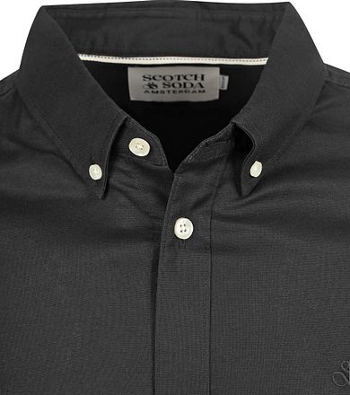 Scotch and Soda Core Oxford Overhemd Zwart 179186-001 kopen