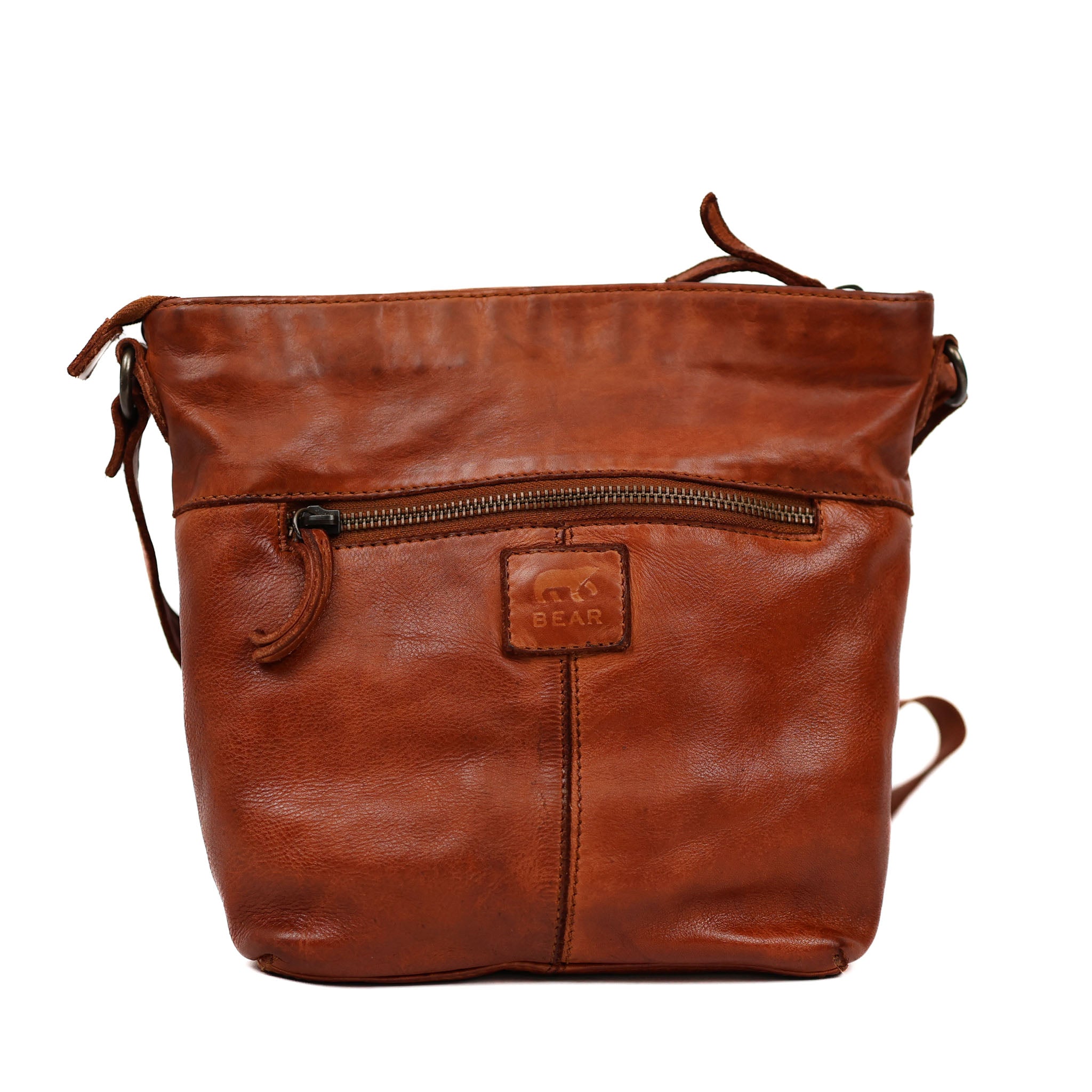 Schoudertasje 'Nancy' cognac Cognac