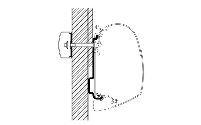 Thule Markisenadapter Challenger Eden und Chausson Allegro ab 2010