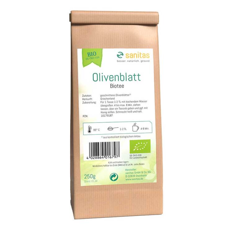 Olivenblatt Biotee, 250 g