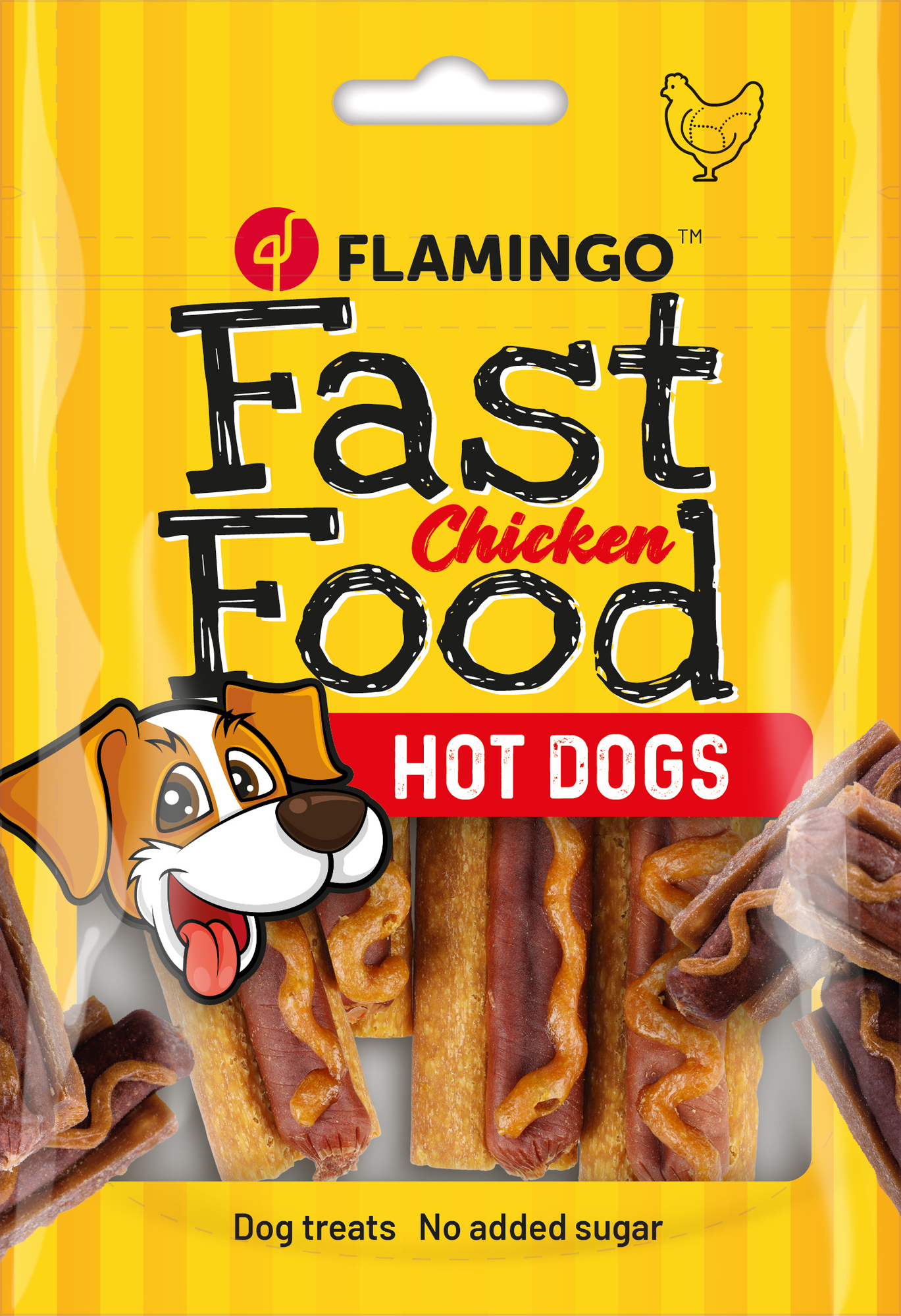 Flamingo f-523081 - Friandises Hot-dog avec poulet