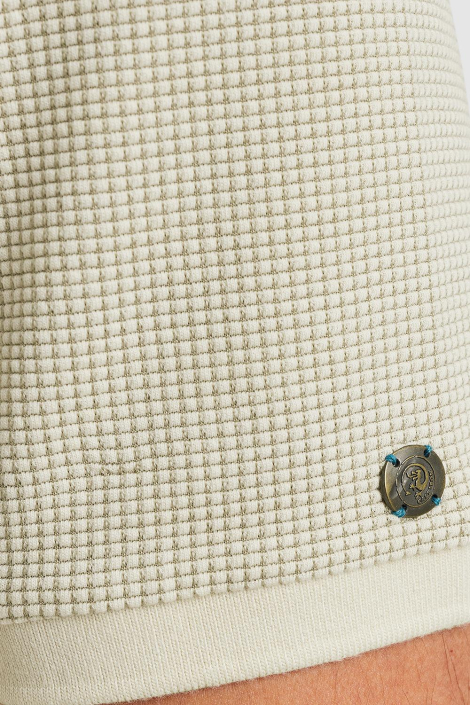 Cast Iron beige heren polo