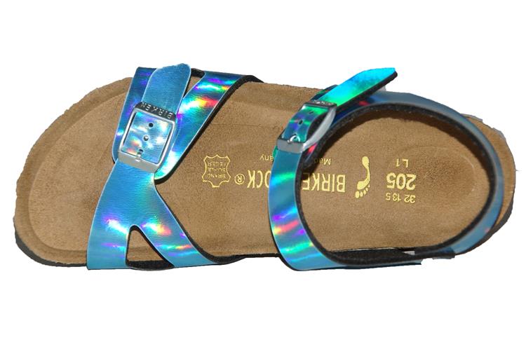 Birkenstock Rio Kids mirror blue