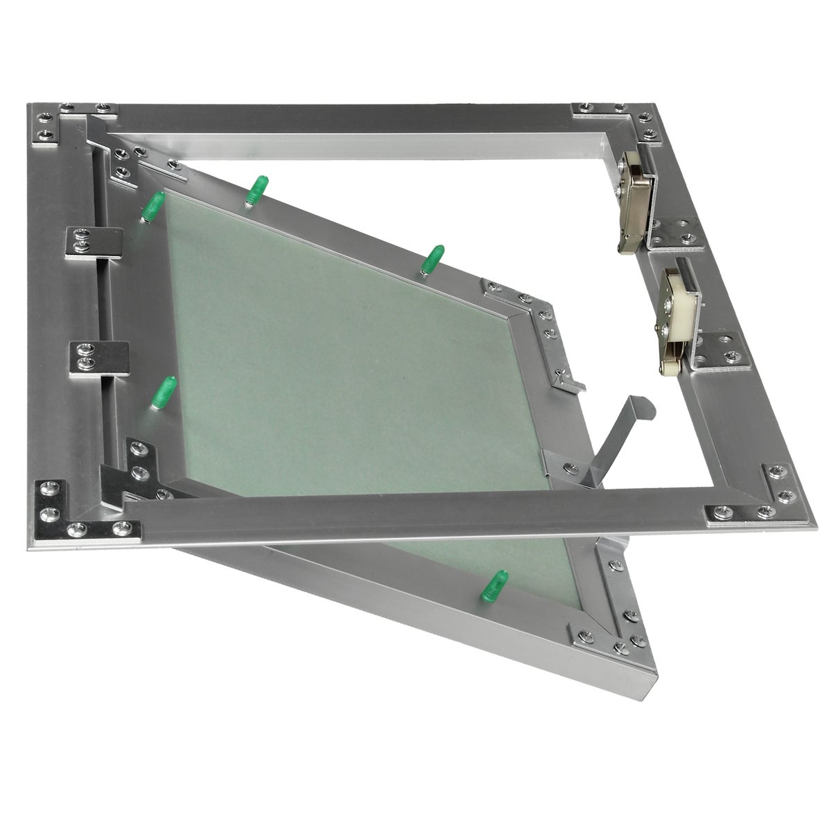 ECD Duitsland Toegangspaneel/Toegangsdeur met gipsplaatinzetstuk 250x300mm, 12,5mm gipsplaat, Aluminium frame, Toegangsdeur/Onderhoudsluik/Reinigingsluik/Onderhoudsopening, Geschikt voor vochtige ruimtes, Gipsplaatconstructie