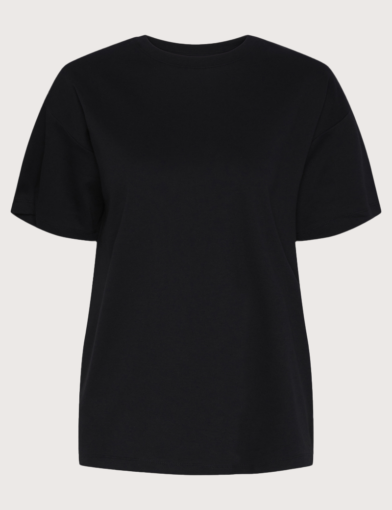 PIECES T-SHIRT FEMME BASIQUE OVERSIZE SKYLAR NOIR