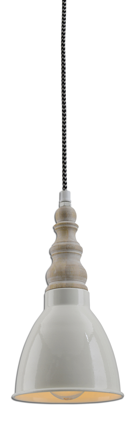 Pendelleuchte DELHI - elfenbein - 113 cm