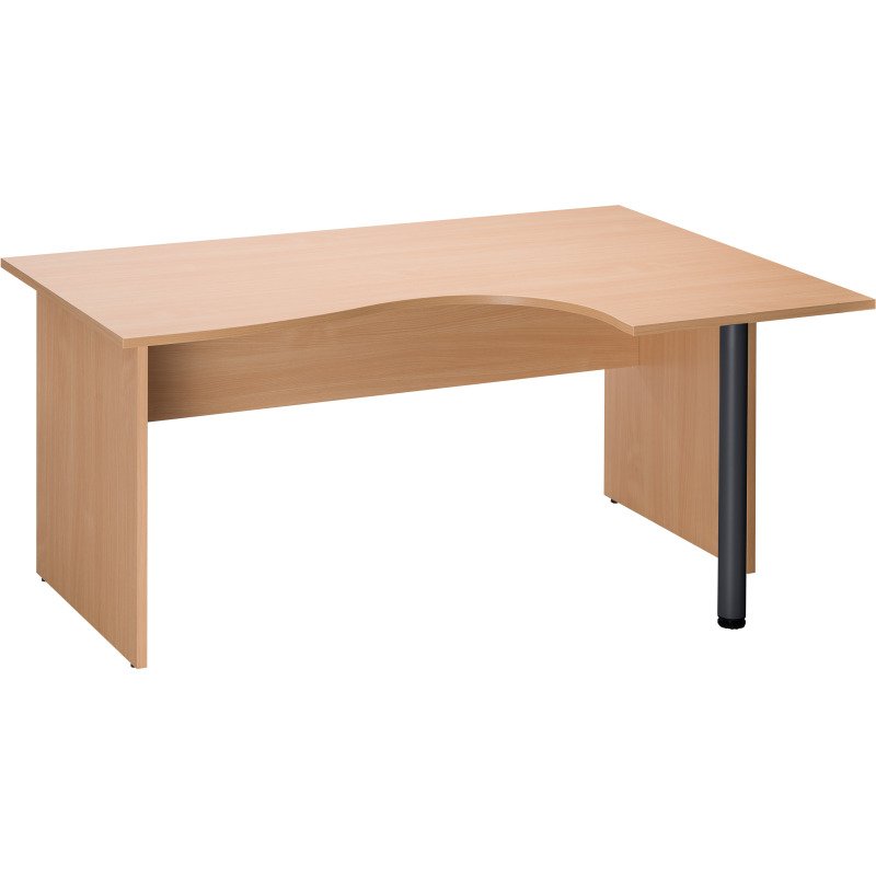 Bureau compact L.160 cm hêtre Altys piètement Bois