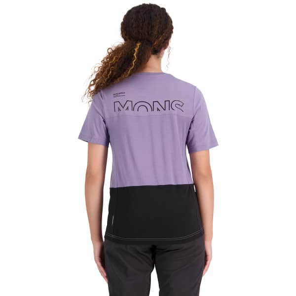 Maillot VTT MONS ROYALE TARN MERINO SHIFT TEE LOGO W THISTLE/BLACK