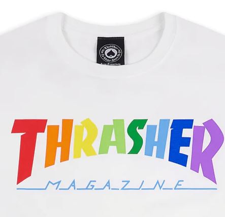 Thrasher T-Shirt Rainbow Mag SS Maroon