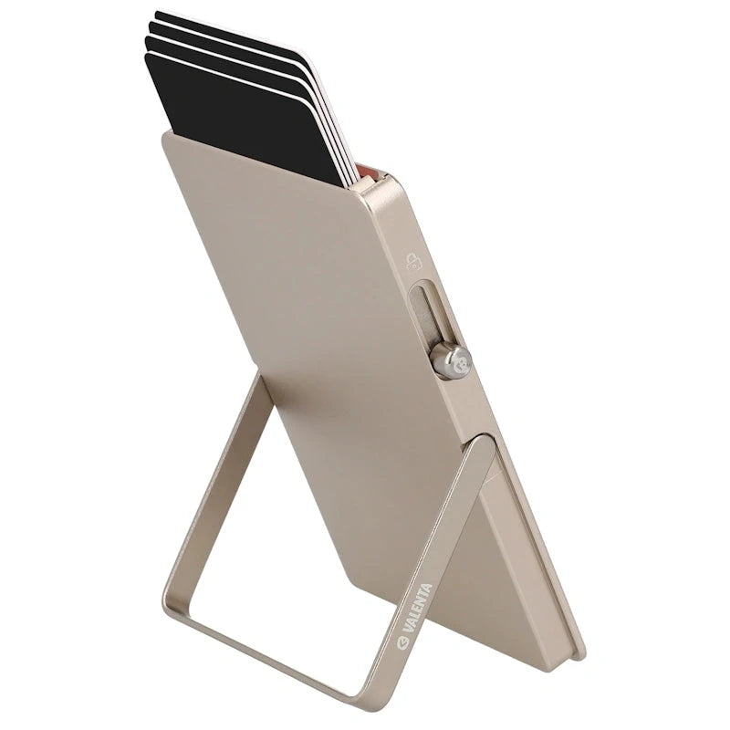 Valenta Cardprotector Magsafe Stand Natural Titanium