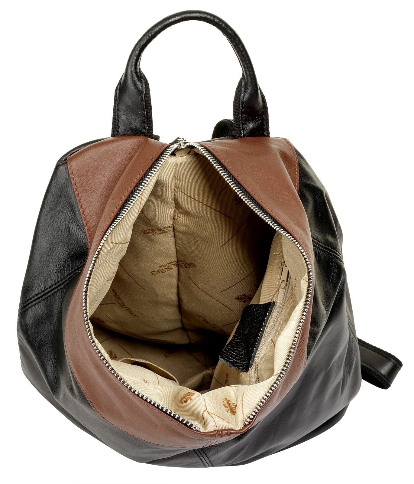 Cluty Cityrucksack echt Leder, Made in Italy