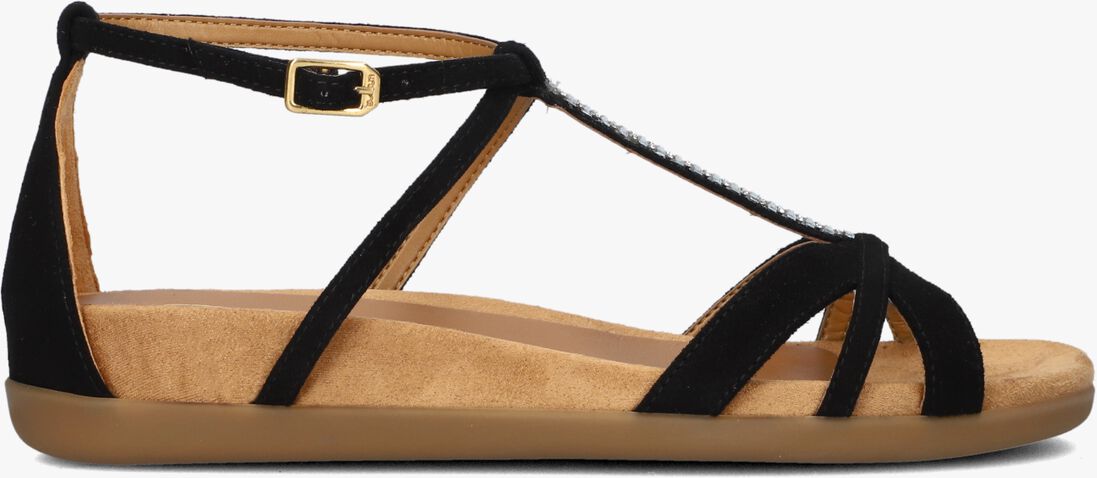zwarte unisa sandalen casano