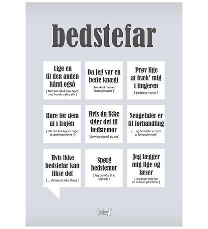 Dial?gt Plakat - 30x42 - Bedstefar