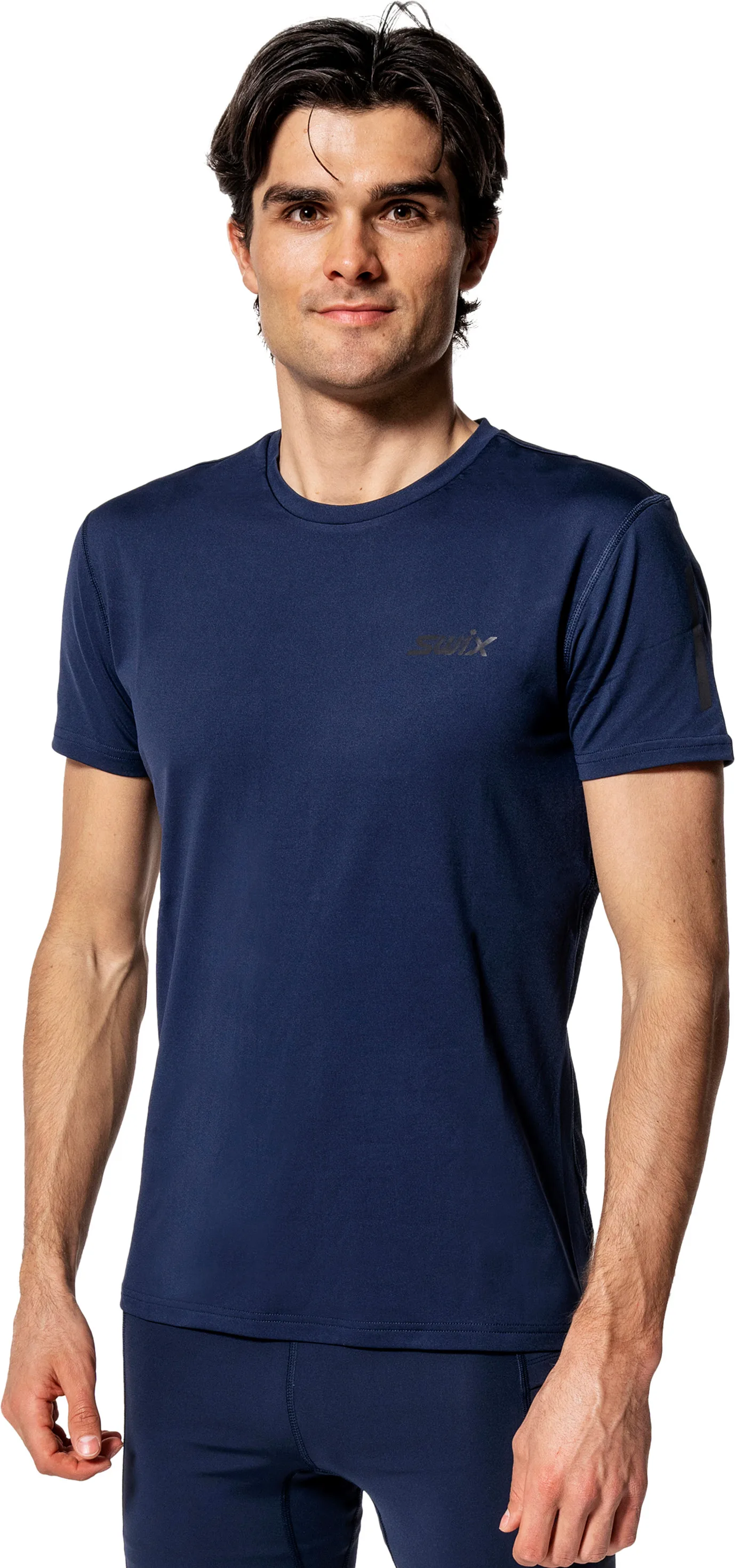 Swix Men's Pace NTS Short Sleeve Baselayer Top Dark Navy