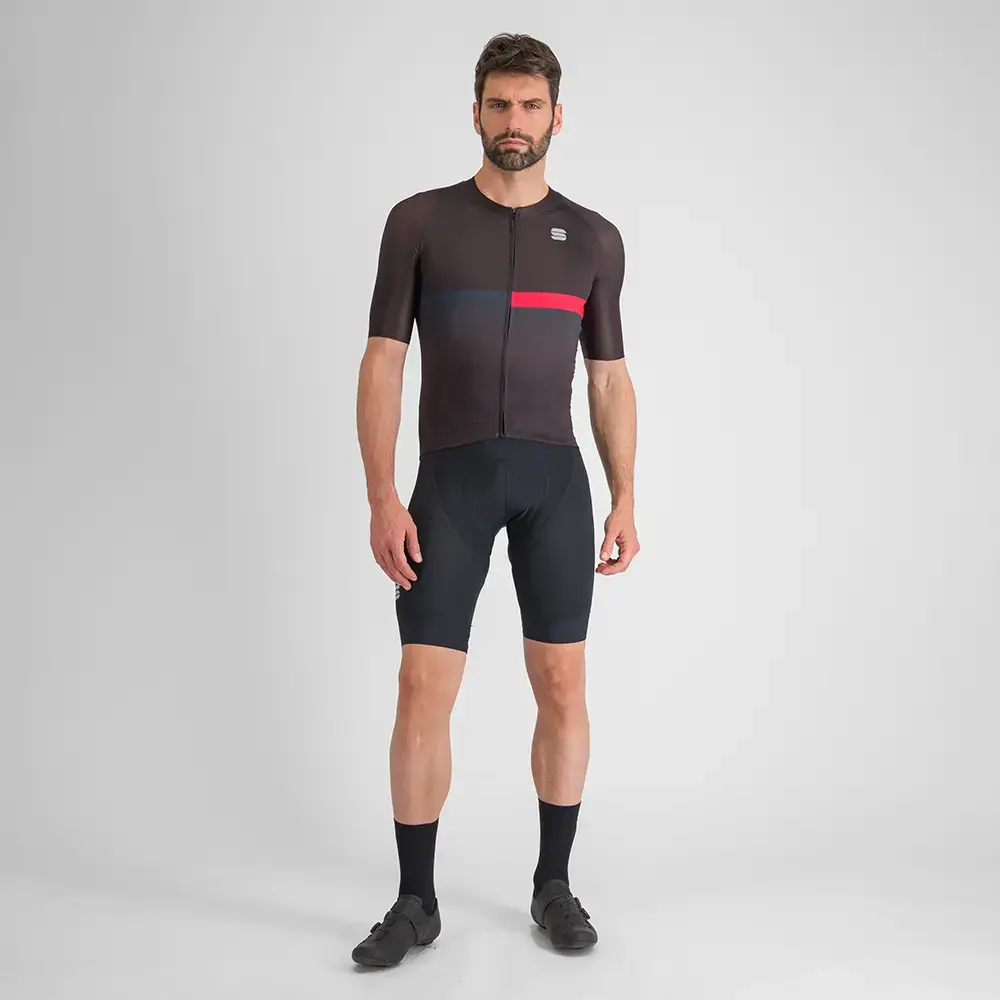 Sportful Bomber Fietsshirt Korte Mouwen Zwart Heren
