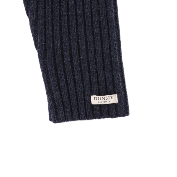 Nies Merino Wool Trousers | Blue Marine Melange