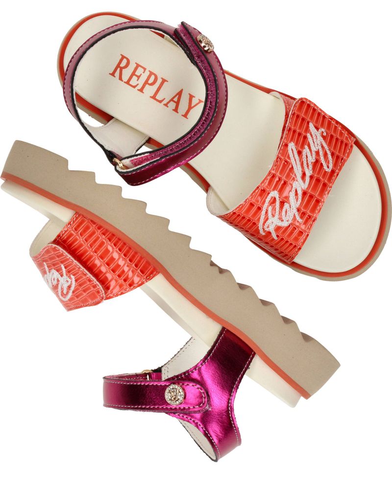 Replay Alicante 9 Sandalen Oranje Meisjes