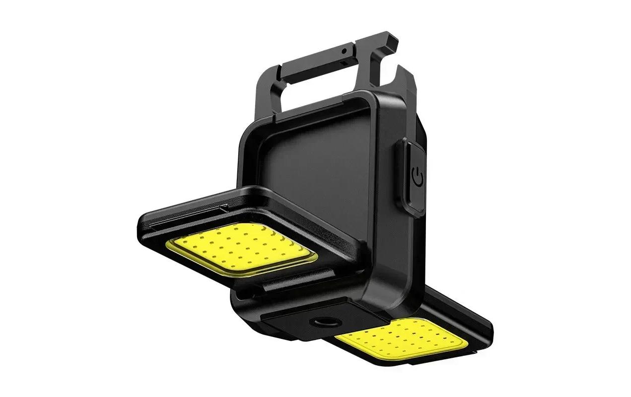 Taschenlampe Multifunktions-LED-Leuchten-Set 4 Stück, 900 lmMit Karabinerhaken, Kapselheber, Magnet, Stativgewinde