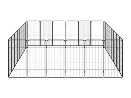 Parc pour chien 28 noire 400 x 300 x 100 cm 02_0043626