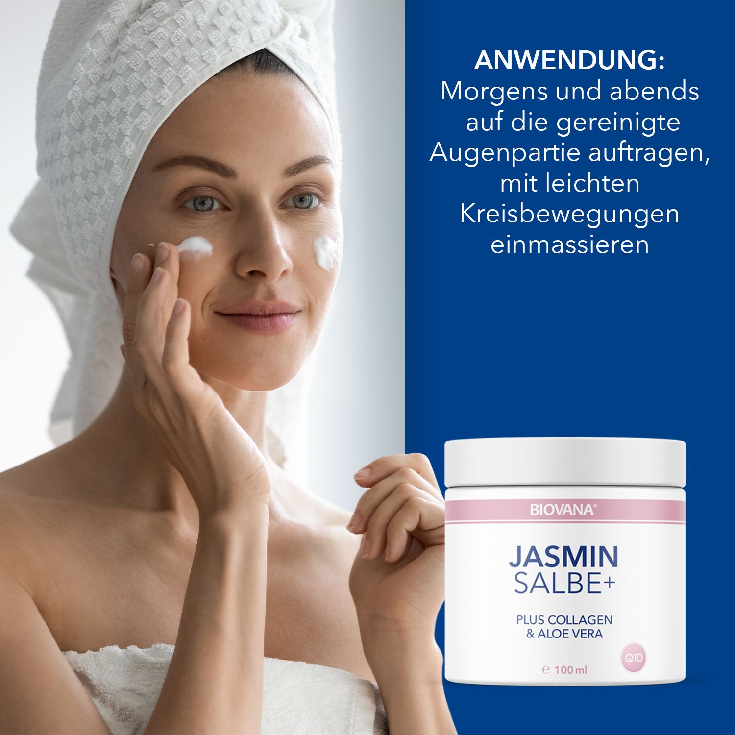Biovana Jasminsalbe Plus mit Collagen & Aloe Vera