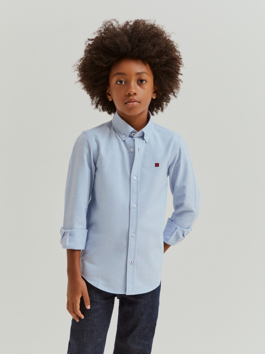 Camisa oxford em algodão
