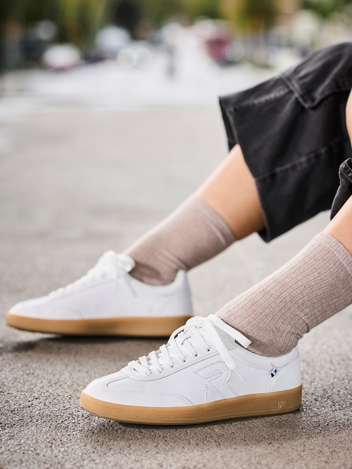 Rieker San Diego Leather Sneaker Women White