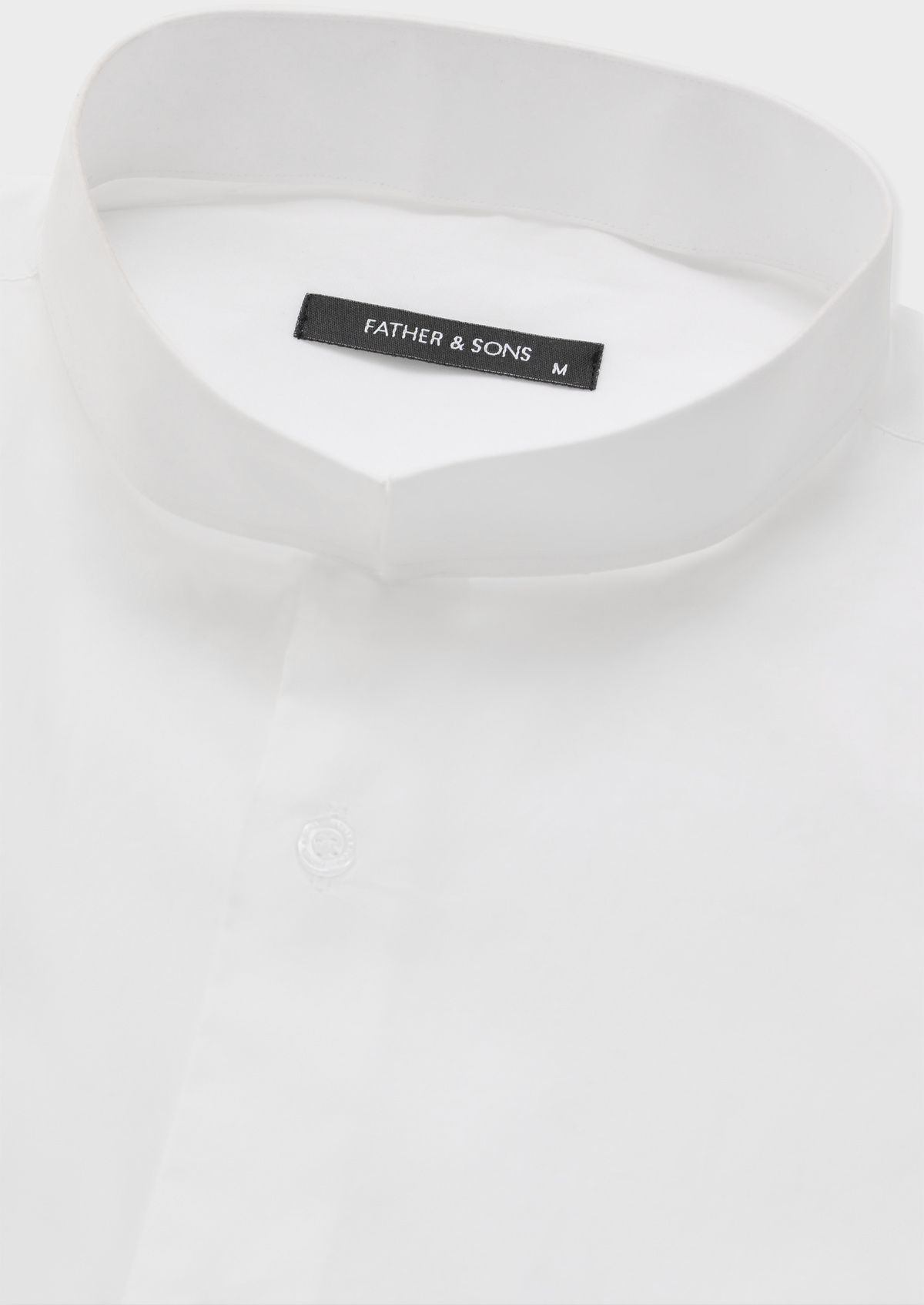 Chemise habillée Slim en satin de coton stretch uni blanc
