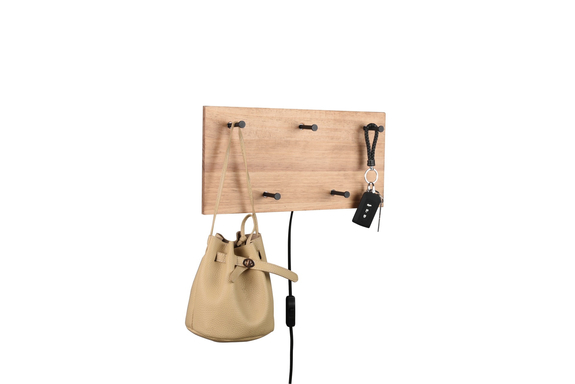 Wandgarderobe SAMANTHA 40x20 cm braun