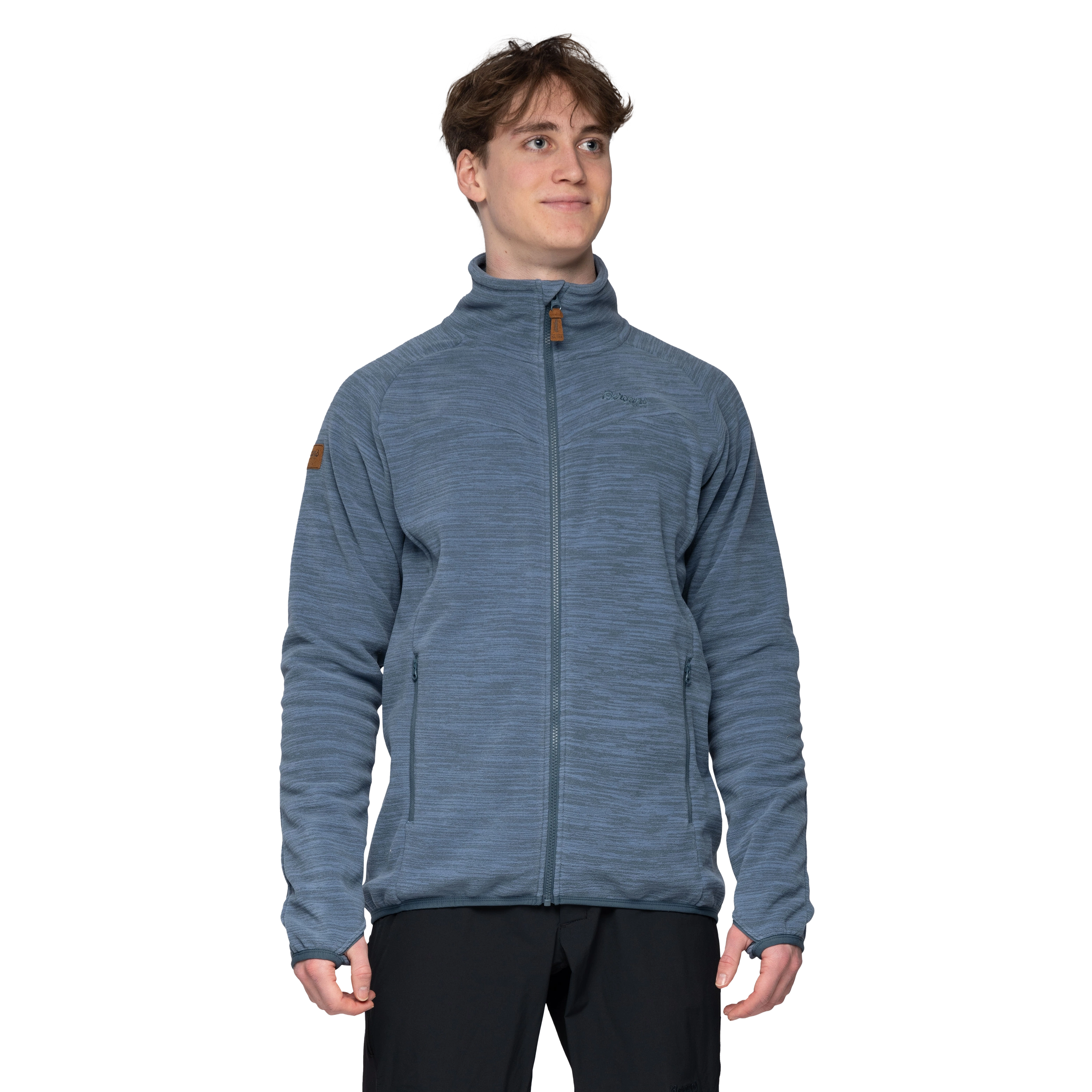 Hareid Fleece Jacket NoHood Orion Blue