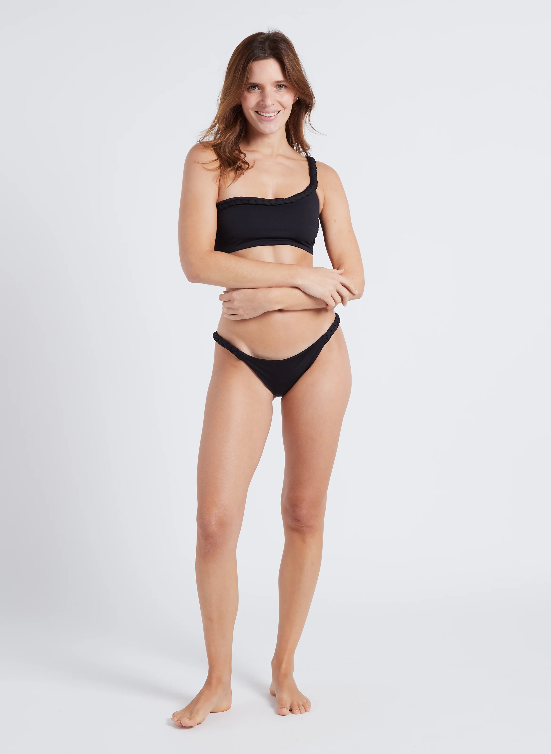 MILA - Culotte de bain taille basse | Noir