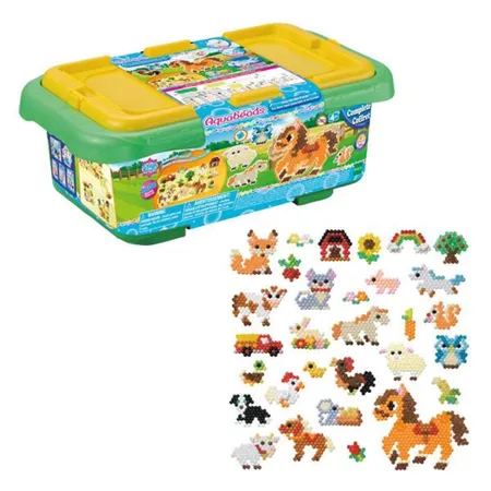Aquabeads Mega Bastelbox Bauernhof, 3500 Perlen und Zubehör