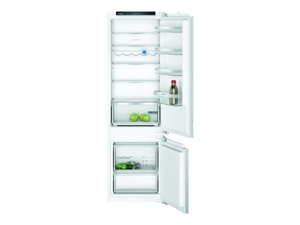 Siemens iQ300 KI87VVFE1 - Køleskab/fryser - bund-fryser - til indbygning - niche - bredde: 56 cm - dybde: 55 cm - højde: 177.5 cm - 270 liter - Klasse E