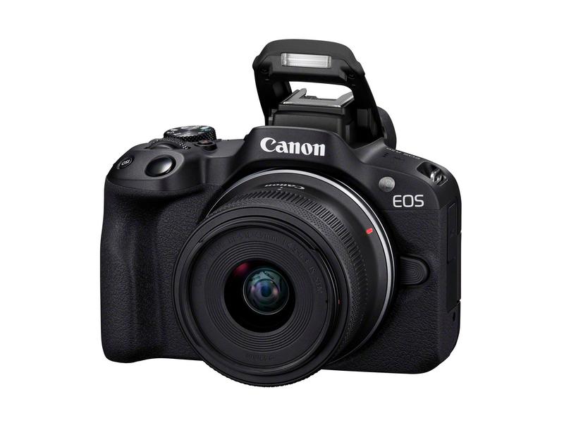 Canon Fotokamera EOS R50 Kit RF-S 18-45 Schwarz Perfekte Einstieg in die EOS R Reihe für aktive Content Creator
