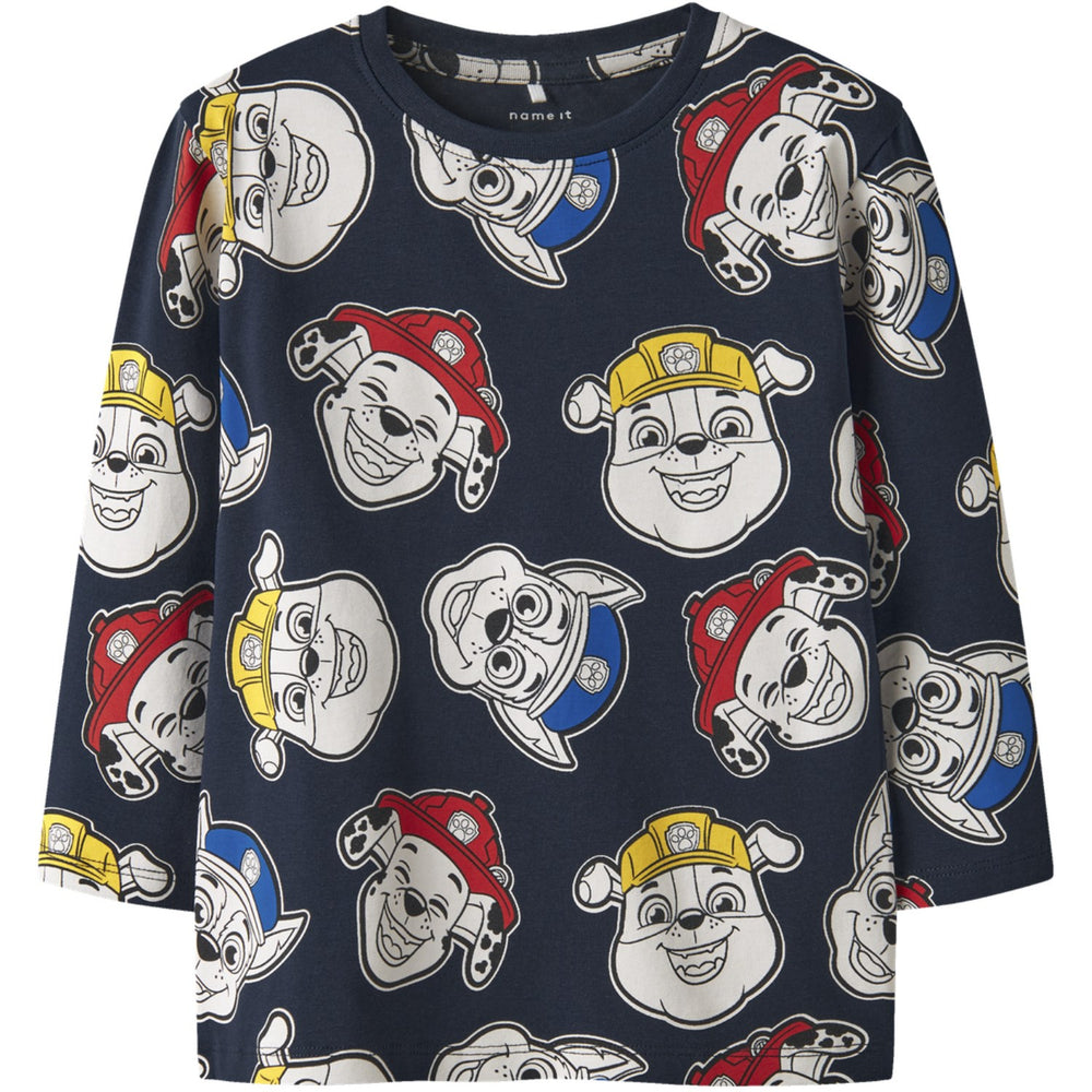 Køb Name It Navy Blazer AOP Nmmjorgen Paw Ls Nreg Top Cplg