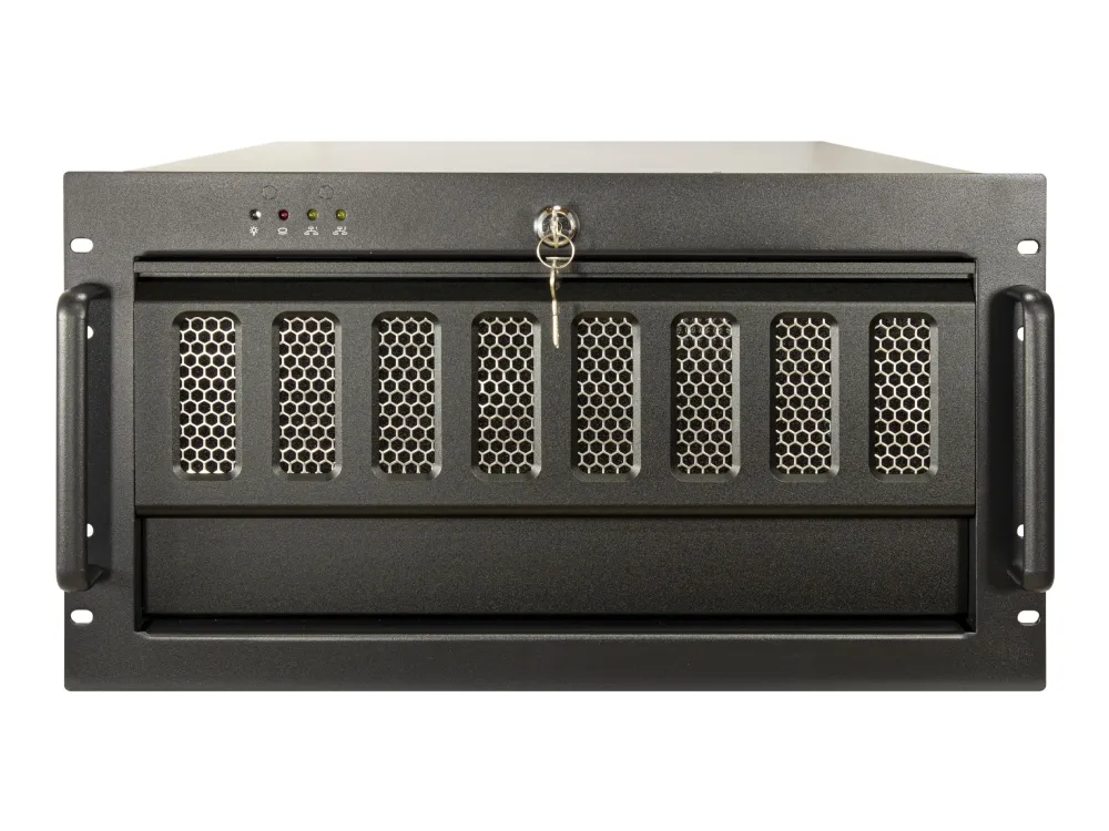 Inter-Tech IPC 6U-6606 - Rack-monterbar - udvidet ATX - SATA - hot-swap - ingen strømforsyning (ATX) - USB
