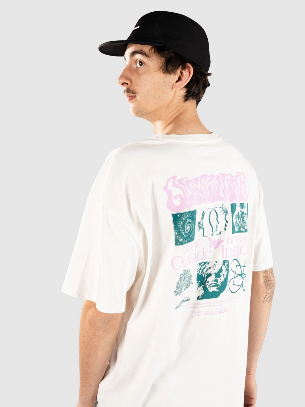 Quiksilver Outside Inside T-Shirt snow white
