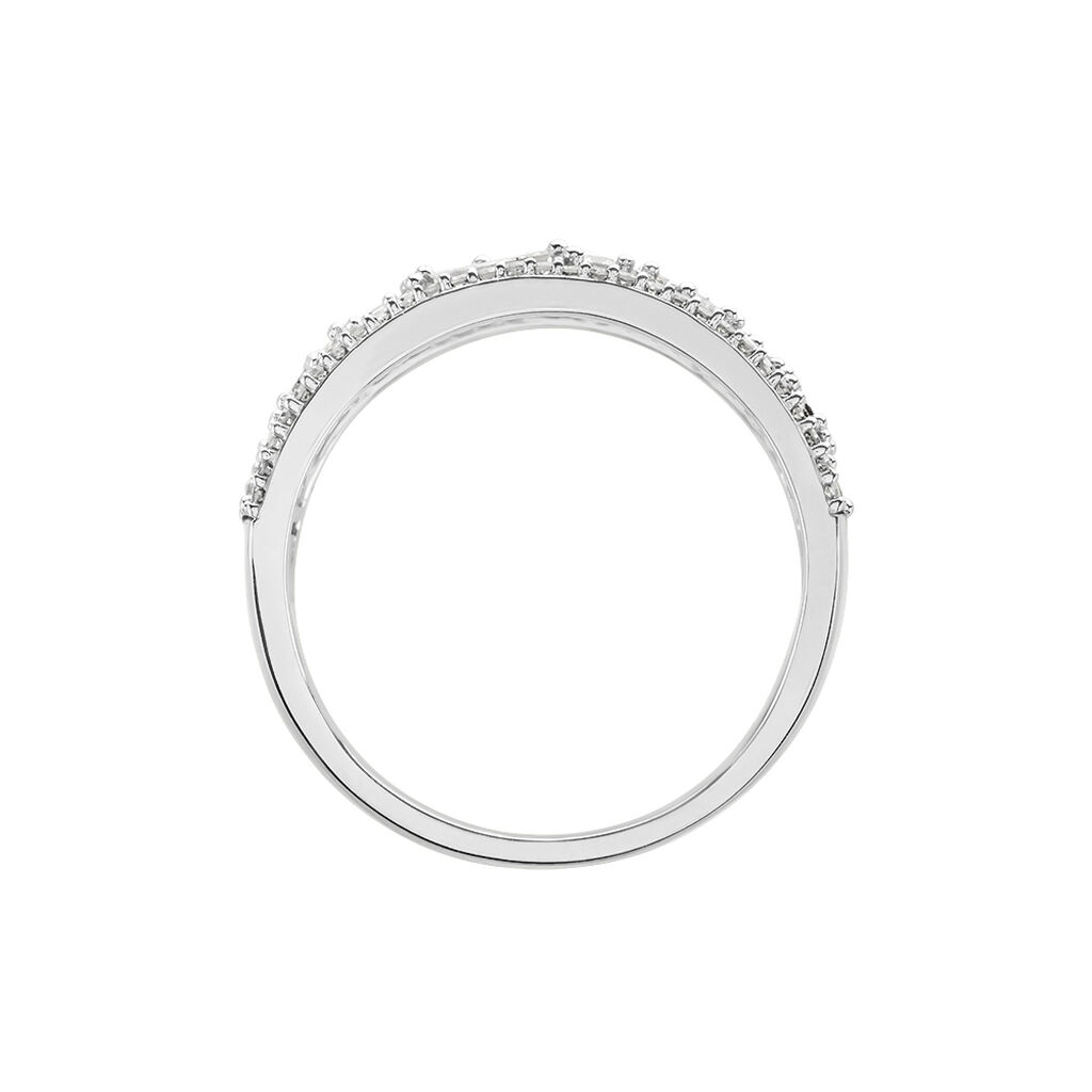 Bague Or Blanc Collection 1986 Diamants