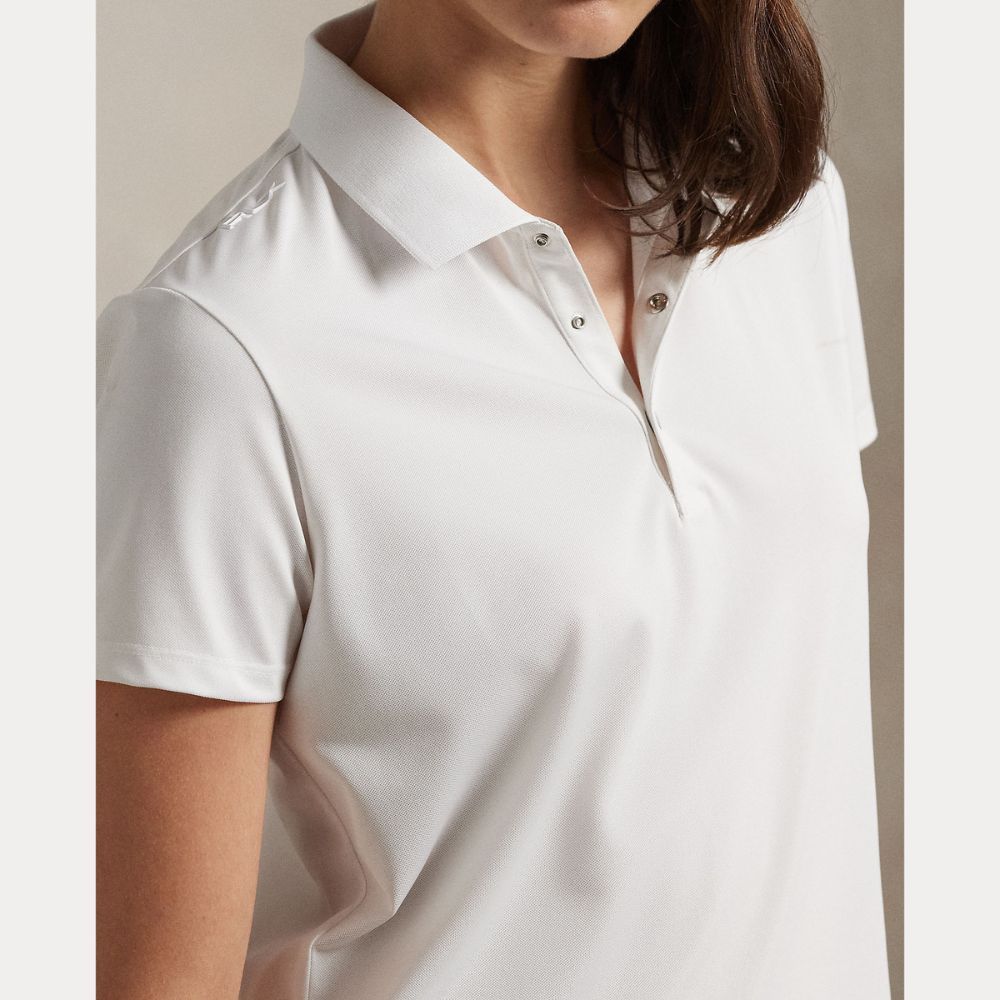 Tailored Fit Pique Dame Hvit