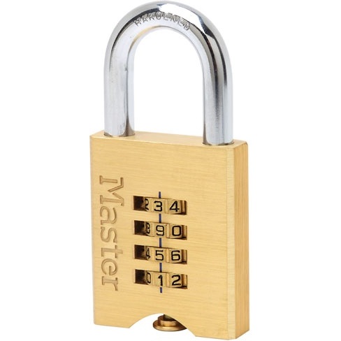 Cadenas à code  - 50 mm - anse de 32 mm - laiton