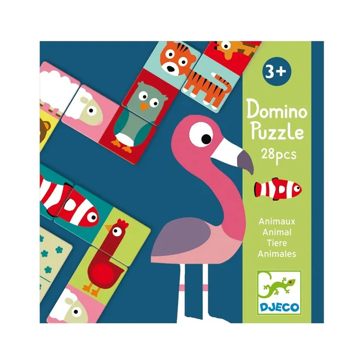 Djeco Puzzle Domino - Animaux
