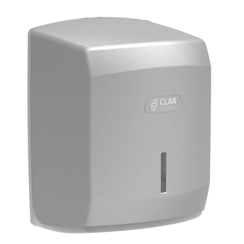 CLAR - Distributeur de papier essuie-mains argent - maxi dévidage