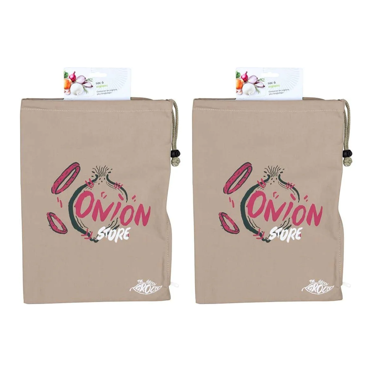 2 sacs à oignons 27 x 38 cm Chevalier diffusion