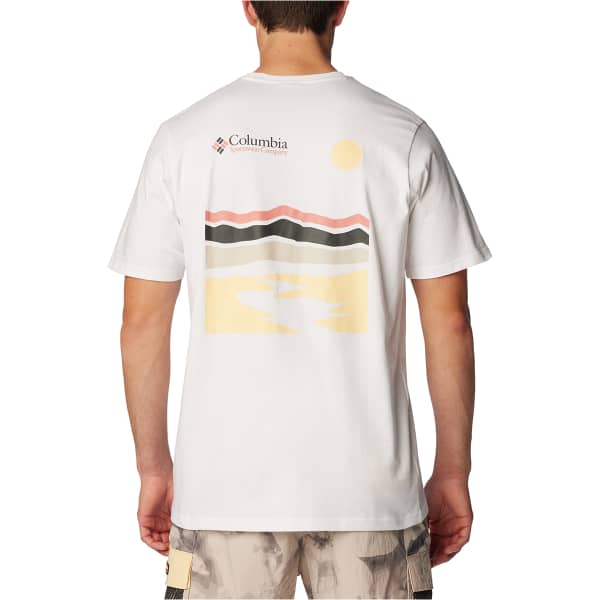 T-shirt COLUMBIA EXPLORERS CANYON BACK SHORT SLEEVE TEE WHITE/HERITAGE