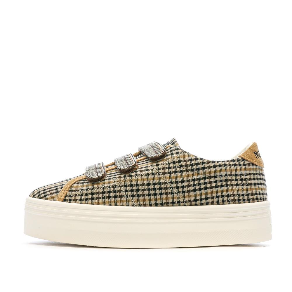 No Name Baskets Marron/Noir Femme No Name Plato Straps