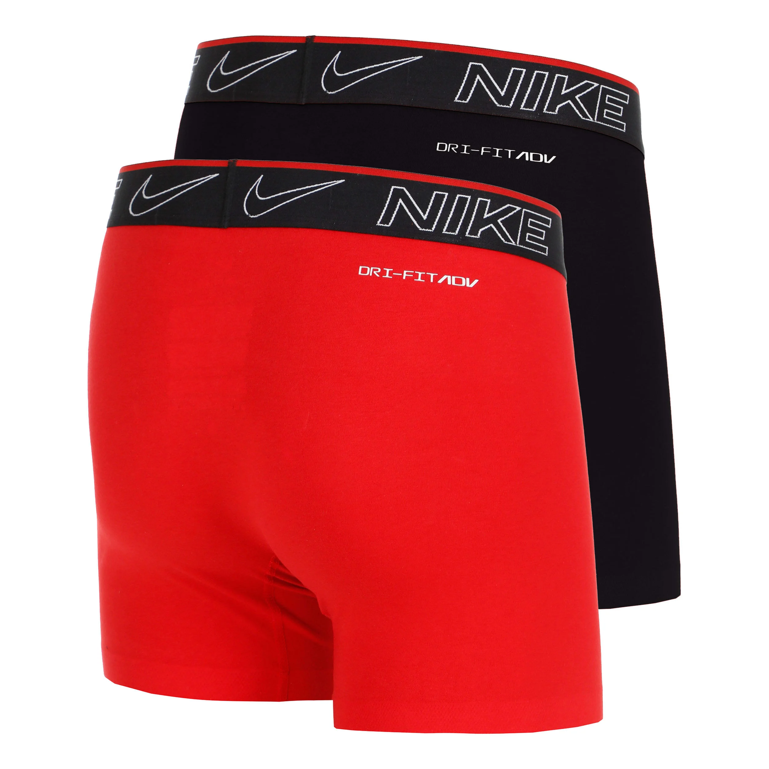 Nike Elite Cotton Stretch Boxer Brief Caleçon Pack De 2 Unités Hommes - Noir , Rouge