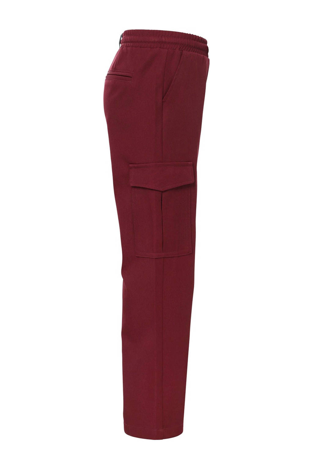 LOOXS loose fit cargobroek wijnrood